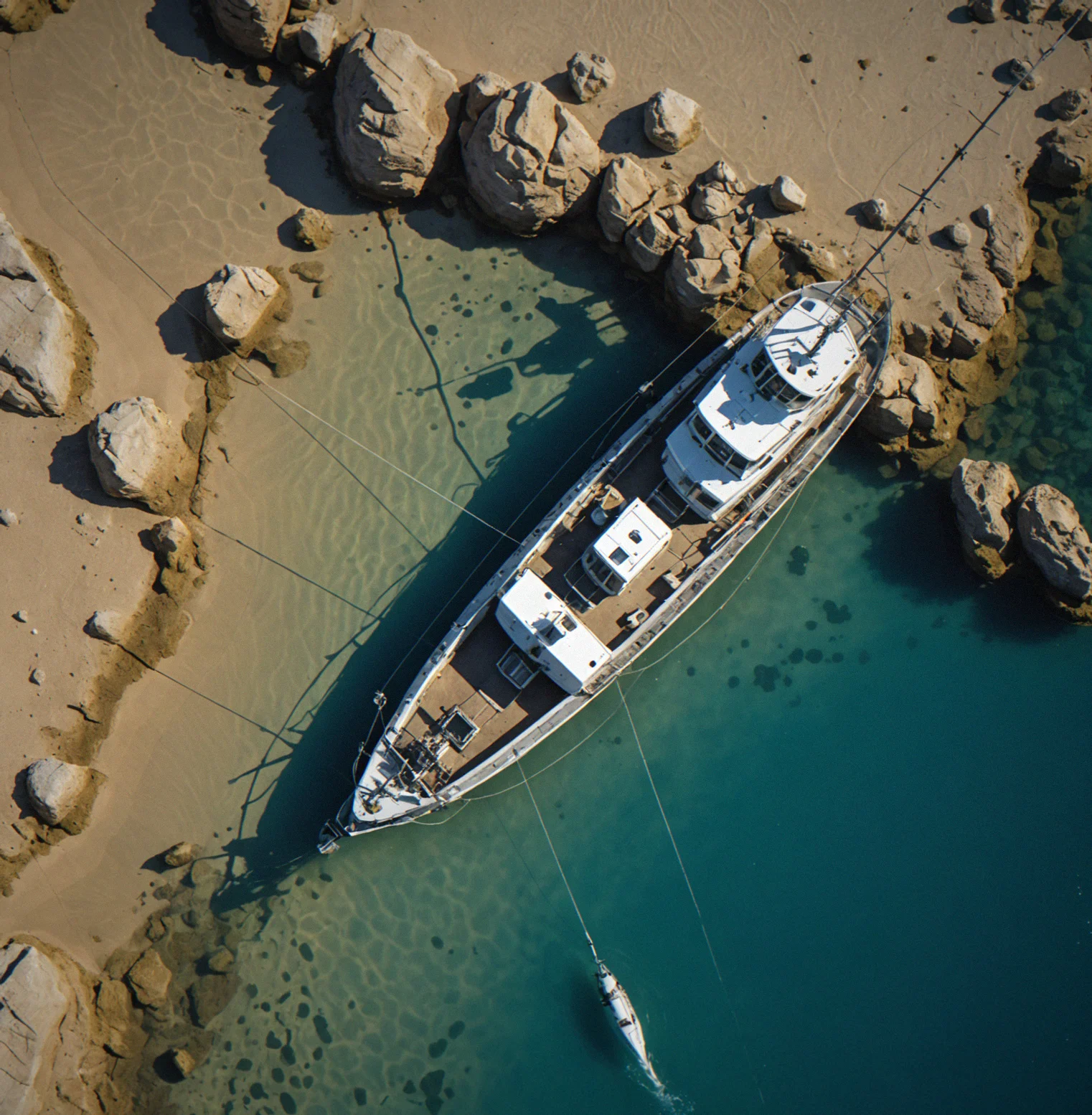 Detecting anchor drag as the vessel drifts away from fixed landmarks on shore