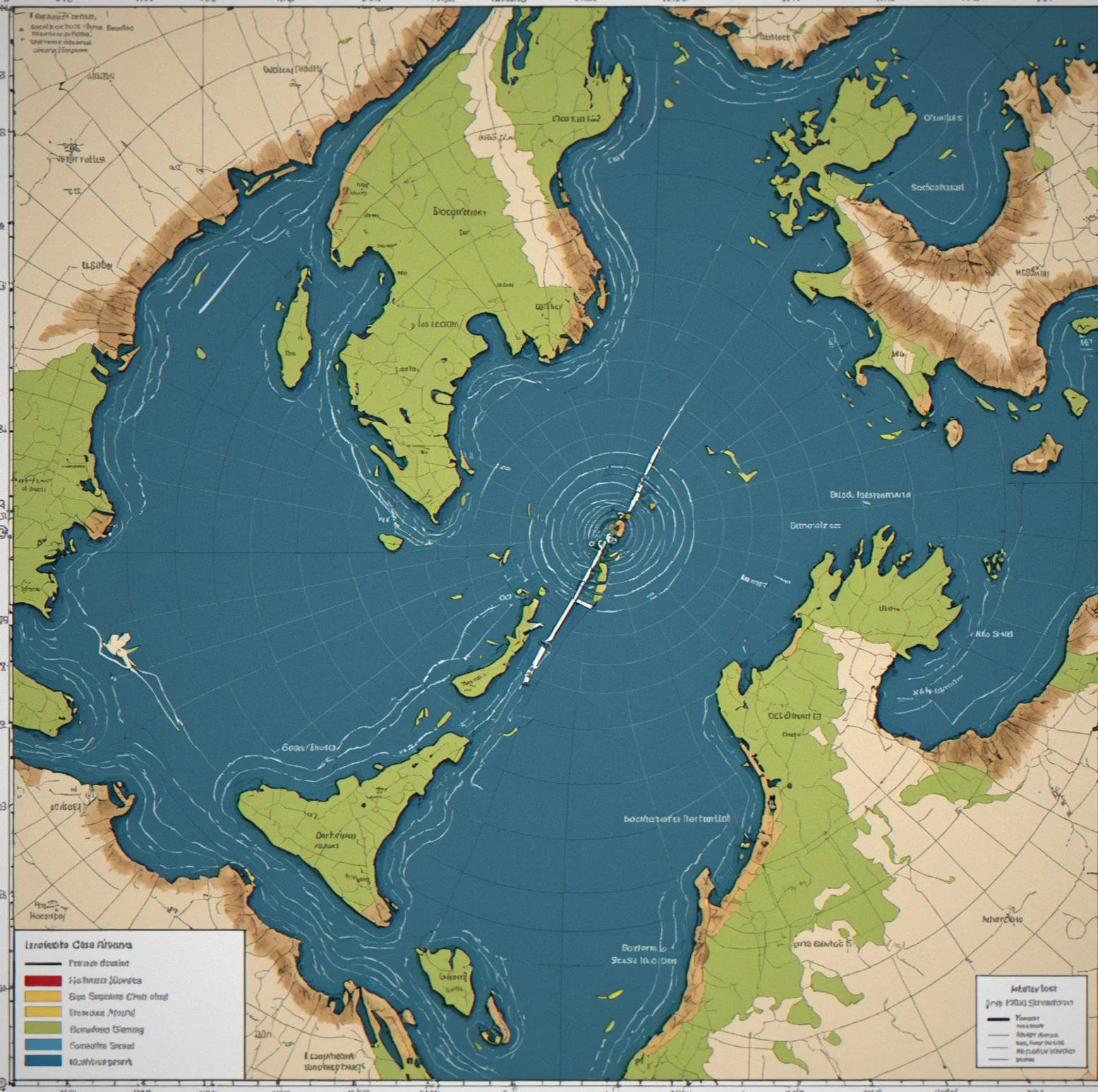 Nautical chart showing tidal current vectors with knot speed annotations updated at hourly intervals